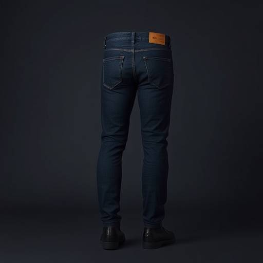 Caläa jeans escura com corte slim
